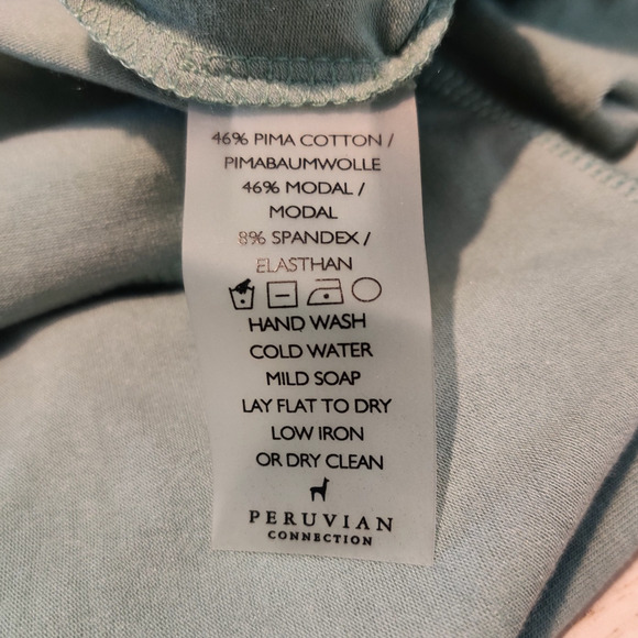 Peruvian Connection Julep Conservatory Dress Size XL Green Ruffle Soft Knit NWT - Picture 11 of 14